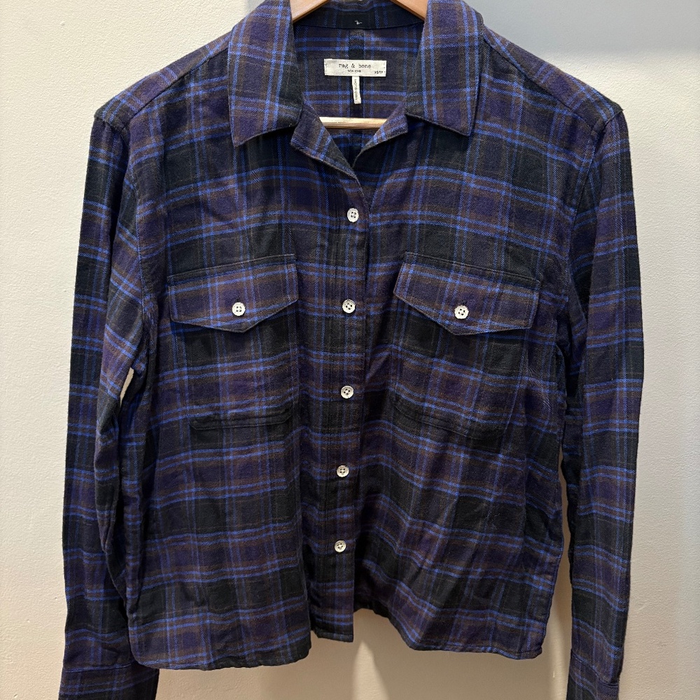 Rag & Bone May long sleeve plaid shirt